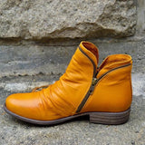 Boots 2020 Spring Genuine Leather Female Short Boots Suede Women Booties British Zipper Retro Trend Women Naked