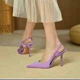 Heels Women's Spring 2023 New Cloth Face Pointed Single Shoe With Skirt Tou Women's