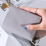 Wallets Small Leather Purse Women Tassel Card Bags For Women 2020 Female Purse Money PU Zipper Clip Daily Lady