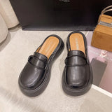 Breakj Version Fashion Thick Bottom Slippers Female Southeast Asian Muller Slippers Big Head Cake Bottom A Foot Pedal Head Slipper