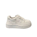 Small White Shoes For Women In Spring 2023, The New Leather Surface Is Full Of Leisure Straps, Korean Version Of Female Students' Heightened Board