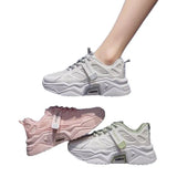 Breakj Old Dad Shoes Women 2025 Summer New Breathable Thick Bottom Increase Casual Shoes Korean Version Of Student Running