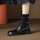 Breakj Bottom Retro Splicing Socks Boots Women In The Fall Of 2025 New Fashion And Leisure Korean Thin Small Short Boots