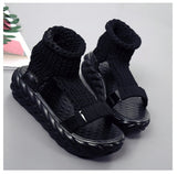 Women's New Korean Version Of Xia Student Shoes With Polyamine Liposmide Soft-Bottomed Knitted Wool Women's