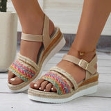 And A Word With Hemp Rope Woven Sandals Women 2025 Large Code 36-44 Summer New Women's