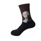 Cotton Socks Funny Oil Painting Fashion Happy Socks Night Winter Male Female Colorful Print Van Gogh Art Sock one