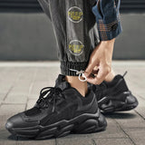 Sneakers Men White Shoes Platform Trend Casual Comfortable Black Shoes Mens Chunky Sneaker Designer Free