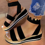 Size Women's Sandals 2024 Summer New Flat Heels Fish Mouth Hemp Rope Bottom Casual Women's