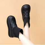 Breakj And Winter Pure Color Snow Boots Platform Fashion Gently Breathable High Appearance Level Female Cotton Shoes To Keep Warm Simple Hot