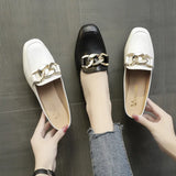 Semi-Slippers Women's Korean Version 2024 New Muller Shoes Children Wear Flat-Soled Fashionable Square-Bottomed