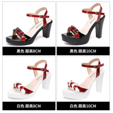 Women's High-Heeled, Thick-Heeled Sandals Women's 2023 Summer New Thick-Soled Waterproof Platform With Open