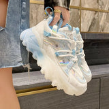 New Sneakers Women Casual Platform Shoes Fashion Jelly Thick Bottom Ladies Trainers Chaussure Femme Chunky Sneakers