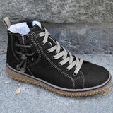 Breakj Snow Boots Women's Flat And Martin Boots Zip-Up Cotton Boots Women's Cotton