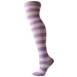High Striped Cotton Socks Cute Stripe Printed Sock Women Over Knee Long ThighPlus Size Overknee Socks