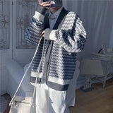 Men 2020 Autumn Korean Version Of The Trend Cardigan Hong Kong Style Loose Casual Wild Student Striped Jacket