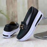 Breakj 2023 New Pine Cream Bottom Round Head Solid Single Shoes Light Mouth Pedal Thick Sole Single Shoe
