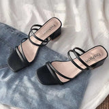 Ribbon Sandals Fairy Style 2023 New Sandals With Thick Heels And