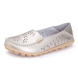 Flats Breathable Female Shoes Summer 2021 New Arrival Genuine Leather Flats Woman Leather Loafers Mom Casual