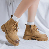 Breakj Men's Fashion Boots 2024 New Vintage Work Boots