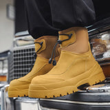 Breakj Men's Martin Boots 2024 New Platform Increased Outdoor Mountaineering Boots With Men's Boot