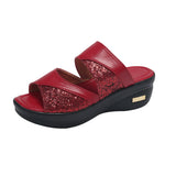 Women Wear Fashion New Thick-Soled Loose Cake Slopes And Women Good Fish Mouth Cool Slippers Mother