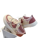 Spring And Autumn Minority Design Shoes Girls' Heart Thick-Soled Shoes Girls' Round Head Fashion Board Shoes Students' Small White