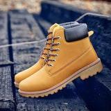 Anti-skid Men Ankle Boots Outdoor Quality Casual Tooling Shoes Handmade British Style Botas De Hombre High-top