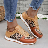 Breakj 2025 Spring And Autumn New Leopard-Print Leisure Single Shoes Women's Flat Bottom With Sports Casual