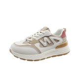Gan Shoes Women's 2024 Spring New Breathable Daddy Shoes With All Kinds Of Heightened Leisure Sports Shoes Waffle Women's