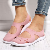 Women Sandals Soft Flat Jelly Shoes Slip On Female Casual Girl Sandals Hollow Out Mesh Flats Beach Shoes New
