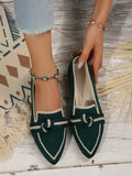 Breakj 2025 Spring Tip Flat-Soled Single Shoes Large-Size Fashion Flying Pedal Casual Women's