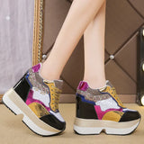 Sale Chunky Platform Outdoor Sneakers Women Winter Warm Super High Heels Casual Shoes Woman Height Increasing Boots
