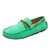 Leather Shoes Men Loafers Man High Quality Suede Leather Loafers Big Size 38-48 Male Flat Soft Driving Shoes Men