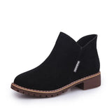 Size NEW Women Party Boots Autumn Winter Boots Flock Classic Zipper Snow Ankle Boots Winter Suede Warm Fur Plush Women