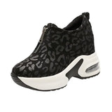 Quality Fashion Women Slip On Studded Rivets Increasing Height Female Walking Mujer Zapatos Plimsolls Casual Flat