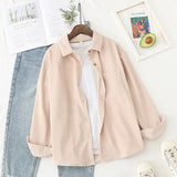 Women Blouses Shirts Tunic Womens Tops 2021 Long Sleeve Clothing Button Up Down Loose White New Fashion Design