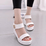 Summer New Korean Fashion Women's Sandals, Muffins, Thick Soles, High Heels, Fish Mouth, Roman Fashion
