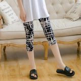 Printing Pants Women High Quality Capris High Waisted Floral Lady's Fitness Leggings Seventh Elastic Slim Short