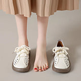 Hollow Roman Sandals Women 2024 Summer Breathable Retro Single Shoe Thick Sole Sports Casual Women's Shoes