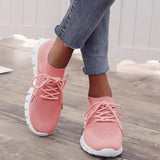 Sneakers 2021 Breathable Knitted Casual Autumn Socks Shoes Lace Up Ladies Shoes Female Students Vulcanized Running