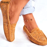 Women Shoes 2023 Handmade Ethnic Women Flats Leather Shoes Flat Flower Moccasins Soft Bottom Loafers Slip on Ladies Shoes