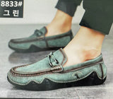Korean Version Of The New Men's Leather Shoes In Spring Is Breathable, A Lazy Man, A Set Foot, Octopus, Fish And Beans