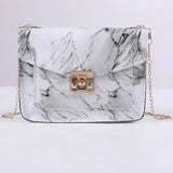 Marbling Crossbody Bags For Women 2021 PU Leather Shoulder Bag Waterproof Handbags For Women Korean Style Female