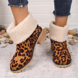 Breakj Autumn And Winter Large Size Wool Women's Boots Thick Heels High Heels Two Warm Women's Boots Boots Cotton Shoes Snow