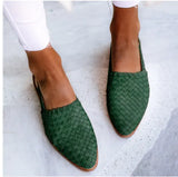 Breakj 2025 Summer New 40-43 Pointed Bun Buckle With Flat Sandals Female 0102