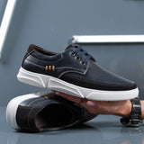 Breakj Shoe Factory Men's Casual Board Shoes Large Size Fashion Trend Soft Bottom Tie-Up Men's Shoes 2023