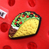 Cute Food Donuts Popcorn Omelette Shoes Decoration Accessories Original Jibz for Croc Charms for Shoes Bracelets Kids