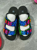 Breakj Thick Bottom Slippers Women Women Women Slippers Large Belt Buckle Soft Base Color Slippers