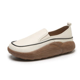 Breakj 2024 New Shallow Mouth Retro Low Top Platform With A Single Shoe Comfortable Casual Women's Shoes