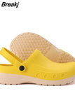 Chef Shoes for Men Sport Sandals Flat Non-slip Clogs Slippers Platform Beach Casual Man Shoes Plus Size Women